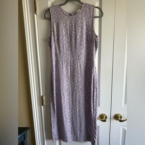 Diane Von Furstenberg Sleeveless Lavender Midi A-line dress, EUC, size 8